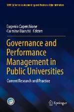 Governance and Performance Management in Public Universities: Current Research and Practice