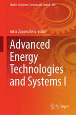 Advanced Energy Technologies and Systems I