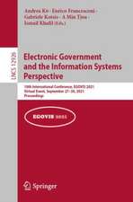 Electronic Government and the Information Systems Perspective: 10th International Conference, EGOVIS 2021, Virtual Event, September 27–30, 2021, Proceedings