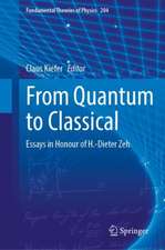 From Quantum to Classical: Essays in Honour of H.-Dieter Zeh