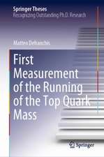 First Measurement of the Running of the Top Quark Mass