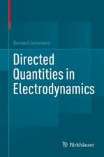 Directed Quantities in Electrodynamics