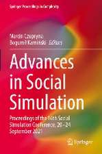 Advances in Social Simulation: Proceedings of the 16th Social Simulation Conference, 20–24 September 2021