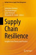 Supply Chain Resilience: Insights from Theory and Practice