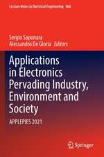 Applications in Electronics Pervading Industry, Environment and Society: APPLEPIES 2021