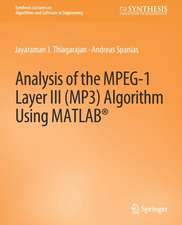 Analysis of the MPEG-1 Layer III (MP3) Algorithm using MATLAB