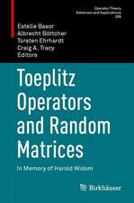 Toeplitz Operators and Random Matrices: In Memory of Harold Widom