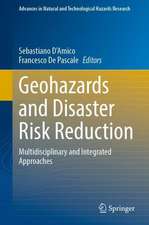 Geohazards and Disaster Risk Reduction: Multidisciplinary and Integrated Approaches