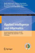 Applied Intelligence and Informatics: Second International Conference, AII 2022, Reggio Calabria, Italy, September 1–3, 2022, Proceedings