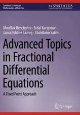 Advanced Topics in Fractional Differential Equations