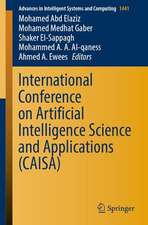 International Conference on Artificial Intelligence Science and Applications (CAISA)