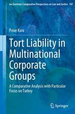 Tort Liability in Multinational Corporate Groups: A Comparative Analysis with Particular Focus on Turkey