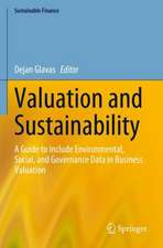 Valuation and Sustainability: A Guide to Include Environmental, Social, and Governance Data in Business Valuation