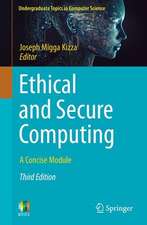 Ethical and Secure Computing: A Concise Module