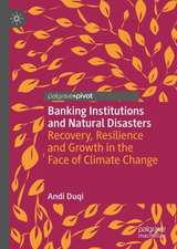 Banking Institutions and Natural Disasters: Recovery, Resilience and Growth in the Face of Climate Change