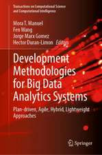 Development Methodologies for Big Data Analytics Systems: Plan-driven, Agile, Hybrid, Lightweight Approaches