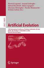 Artificial Evolution: 15th International Conference, Évolution Artificielle, EA 2022, Exeter, UK, October 31 – November 2, 2022, Revised Selected Papers