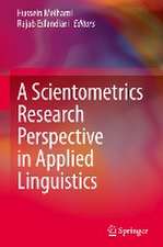 A Scientometrics Research Perspective in Applied Linguistics