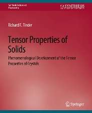 Tensor Properties of Solids, Part One: Equilibrium Tensor Properties of Solids