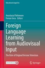 Foreign Language Learning from Audiovisual Input