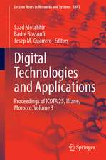 Digital Technologies and Applications