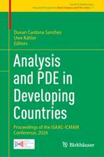 Analysis and PDE in Developing Countries