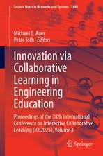 Innovation via Collaborative Learning in Engineering Education