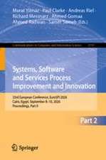 Systems, Software and Services Process Improvement and Innovation