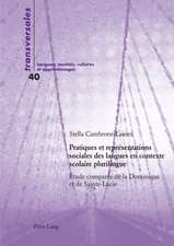 Pratiques Et Representations Sociales Des Langues En Contexte Scolaire Plurilingue