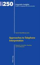 Approaches to Telephone Interpretation