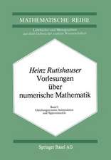 Vorlesungen über Numerische Mathematik: Band 1: Gleichungssysteme, Interpolation und Approximation