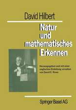 David Hilbert Natur und mathematisches Erkennen