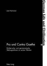 Pro Und Contra Goethe