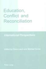 Education, Conflict and Reconciliation