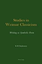 Studies in Weimar Classicism