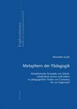 Metaphern Der Paedagogik: Metaphorische Konzepte Von Schule, Schulischem Lernen Und Lehren in Paedagogischen Texten Von Comenius Bis Zur Gegenwa