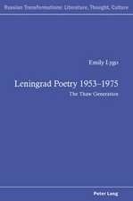 Leningrad Poetry 1953-1975