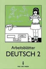 Arbeitsblätter Deutsch 2