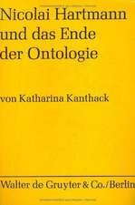 Nicolai Hartmann und das Ende der Ontologie