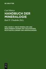 Neue Mineralien und neue Mineralnamen (mit Nachträgen, Richtigstellungen und Ergänzungen)