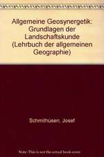 Allgemeine Geosynergetik: Grundlagen der Landschaftskunde