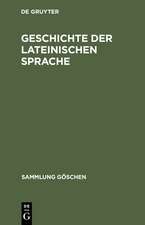 Geschichte der lateinischen Sprache