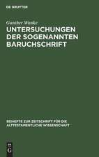 Untersuchungen der sogenannten Baruchschrift