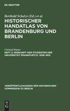 Herkunft der Studenten der Universität Frankfurt/O. 1506-1810