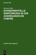 Experimentelle Einführung in die Anorganische Chemie