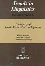 Dictionary of Iconic Expressions in Japanese: Vol I: A - J. Vol II: K - Z