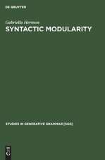 Syntactic Modularity