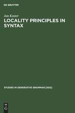 Locality principles in syntax