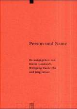 Person und Name: Methodische Probleme bei der Erstellung eines Personennamenbuches des Frühmittelalters