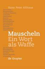 Mauscheln: Ein Wort als Waffe